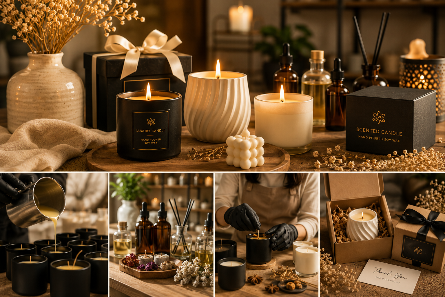 Scented candle collection